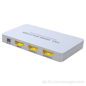 Super Slim HDMI 1 x 2 Splitter with Power Supply, 3D, Full HD 1080P, 4k x 2k